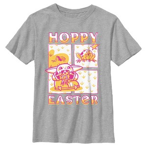 Boy's Star Wars: The Mandalorian Grogu Hoppy Easter T-Shirt - 1 of 4