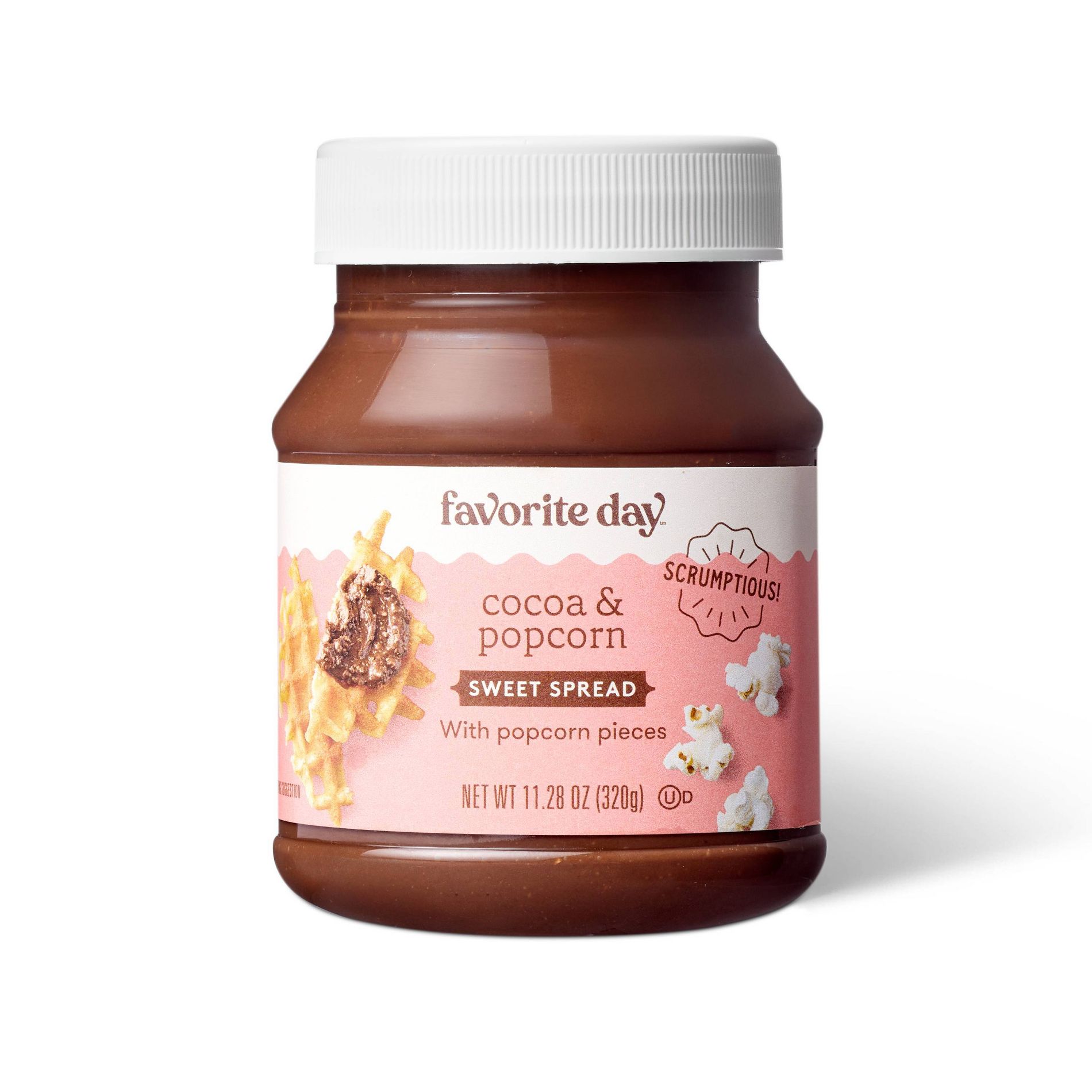 Cocoa and Popcorn Sweet Spread with Popcorn Pieces - 11.28oz - Favorite Day™