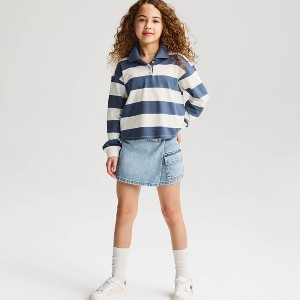 Camiseta de manga larga a rayas estilo rugby para niñas - Cat & Jack™