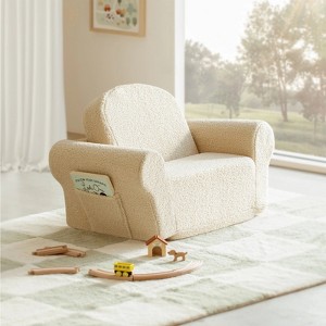 Tiny Land® Afternoon Couch - Cream Kids Chair - 1 of 4