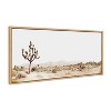 18" x 40" Sylvie Lone Joshua Tree by Amy Peterson Art Studio Framed Wall Canvas Natural: Modern Decor - 2 of 4
