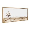 18" x 40" Sylvie Lone Joshua Tree by Amy Peterson Art Studio Framed Wall Canvas Natural: Modern Decor - image 2 of 4