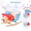 Whisen Toddler Plush Rocking Plane Chair with Wood Base, Soothing Melody, Seat Belt, Handles, Riding Rocker Toy Gift - Multicolored - 4 of 4