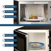Itopfox Microwave Food Cover with Handle - Collapsible Vented Silicone Splash Guard & Tray for Heating, Doubles as Draining Basket for Washing Fruits - 2 of 4