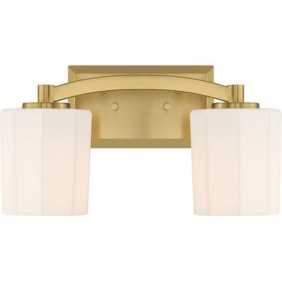 Savoy House Whitney 2 - Light Vanity in  Warm Brass
