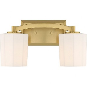 Savoy House Whitney 2 - Light Vanity in  Warm Brass - 1 of 1