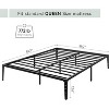 6 Inch Twin Bed Frame, Metal Platform, Twin Size with Heavy Duty Steel Slat Mattress Foundation, No Box Spring Needed, Noise Free, Black - 2 of 4