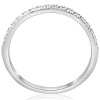Pompeii3 Diamond Wedding Ring 10k White Gold - 2 of 4