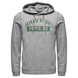 Men's Stranger Things Hawkins Phys. Ed Costume Pull Over Hoodie - 1 of 4