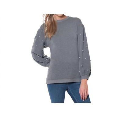 Women's Pearl Embellisht Sweater - Multiples