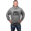 Zombies Eat Brains So Youre Safe Hoodie Funny Disguise Halloween Sweatshirt - Crazy Dog Hoodie - 2 of 4