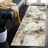 Modern Runner Rug, Washable Non-Slip Marble Abstract Carpet, Ultra-Soft Foldable Low Pile Rug for Kitchen, Entryway - 2 of 4