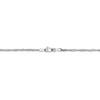 Black Bow Jewelry 1.6mm 14k White Gold Diamond Cut Singapore Chain Necklace - 4 of 4