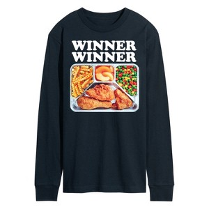 Men's - Instant Message - Winner Winner Chicken Dinner Long Sleeve Graphic T-Shirt - 1 of 4