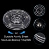 Unique Bargains 360 Degree Rotating Anti-slip High-strength Plastic Smooth Rotation Clear Lazy Susan 2 Pcs - 3 of 4