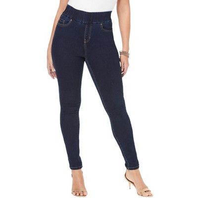 Jessica London Women's Plus Size Comfort Waistband Skinny Jeans, 22 W ...