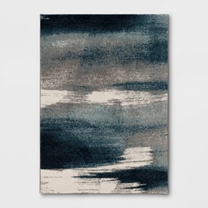 Abstract Watercolor Rug Blue - Threshold™ - 1 of 4