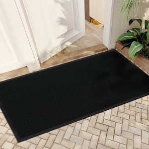 ROVSUN Front Door Mat Indoor Outdoor Entrance, Welcome Floor Mats - 1 of 4