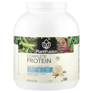 PlantFusion Complete Protein, Creamy Vanilla Bean, 5 lb (2.25 kg) - 1 of 4