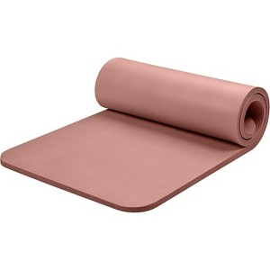 1-Inch Thick Yoga Mat, Non-Slip Exercise Mat with Nylon Strap for Fitness Workouts for Men & Women - 1 of 4