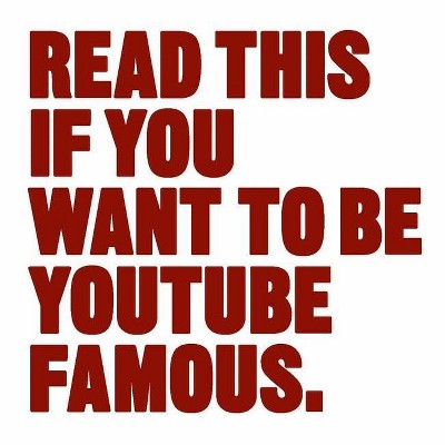 Read This If You Want to Be Youtube Famous - by  Will Eagle (Paperback)