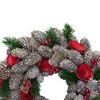 Northlight 10" Unlit Pine Cones with Berries and Flowers Artificial Christmas Wreath - 4 of 4