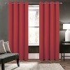 RT Designers Collection Oakley Embossed Blackout Polyester Window Curtain Grommet Panel Red - 2 of 4