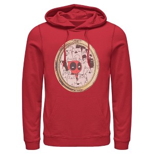 Mens Marvel Deadpool Cats Animated Frame Lightweight Hoodie - 1 of 4