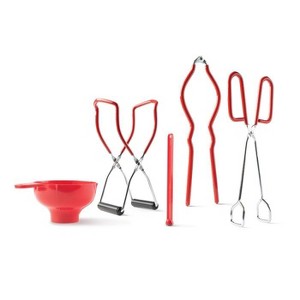 Mrs. Anderson's Baking 5-Piece Canning Tools Set, Includes Wide-Mouth Funnel, Jar Lifter, Tongs, Jar Wrench, and Lid Wand - 1 of 4