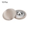 Unique Bargains Blouses Sweater Round Aluminum Cotton Fabric Cloth Covered Buttons 10 Pcs - 3 of 4
