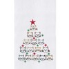 C&F Home Cat Face Christmas Tree Christmas Holiday Machine Washable Cotton Flour Sack Kitchen Towel Decor Decoration 27L x 18W in. - 4 of 4
