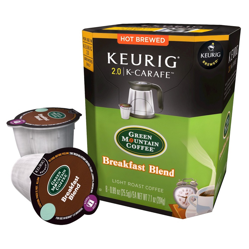 UPC 099555046007 product image for Green Mountain Breakfast Blend Light Roast Coffee - K-Carafe Pods - 8ct | upcitemdb.com