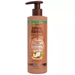 Garnier Whole Blends Sulfate Free Remedy Coconut Oil Shampoo for Very Frizzy Hair - 12 fl oz