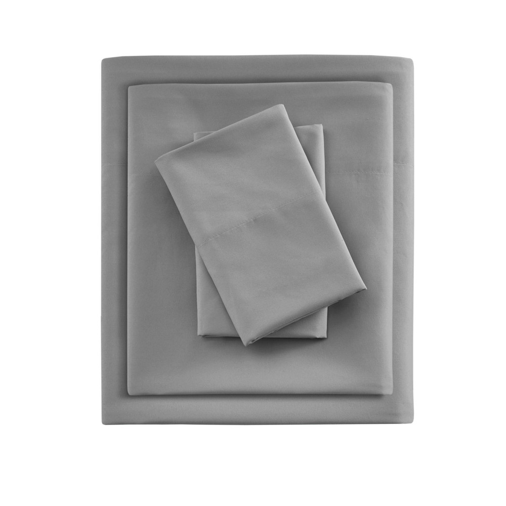 Photos - Bed Linen Smart Cool Microfiber Sheet Set  Gray(Queen)