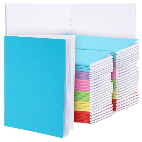 6 Pack Kraft Blank Notebooks for Kids, 24 Sheets Each, 8.5x11 in, Brown