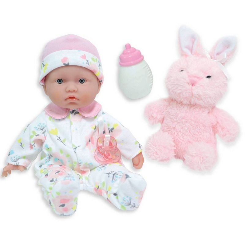 JC Toys La Baby 11&#34; Soft Body Play Doll Body Travel Case Gift Set in Pink, 3 of 6