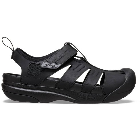 Crocs Mens Yukon Fisherman Sandals M8 Black Target