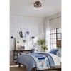 Progress Lighting Gulliver 2-Light Flush Mount Ceiling Light, Galvanized Finish, Open-Cage Design - 4 of 4