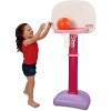 Little Tikes TotSports Easy Score Toy Basketball Set 2pc - Pink - 2 of 4