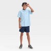 Boys' Short Sleeve Solid Seersucker Button-Down Shirt - Cat & Jack™ - 3 of 3