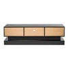 Sapphtopaz Modern TV Stand for TVs Entertainment Center with LED and 2 Drawers High-Gloss Media Console Table for Living Room - 4 of 4