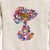 Boys' - Peanuts - Snoopy Silhouette Pattern Graphic Long Sleeve Fleece Sweatshirt - 2 of 4