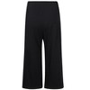 Trendy Women's Plus Size Black Palazzo Pants - Comfortable Elastic Waist Wide Leg Trousers with Pockets for All Seasons - 4 of 4