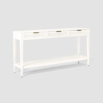 East Bluff Woven Drawer Console Table White - Threshold™ designed with Studio McGee