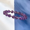 Ross-Simons 110.00 ct. t.w. Amethyst Bead Stretch Bracelet With 14kt Yellow Gold - 3 of 4