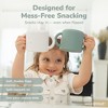 WeeSprout Snack Containers, Food Grade Silicone Cups, Spill-Proof Tops for Toddlers & Babies, Set of 2 Snack Catchers - 3 of 4
