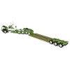 First Gear DCP 1/64 Green Peterbilt 389 48in Flattop Sleeper & Fontaine Lowboy Trailer with Flip Axle 60-1973 - 4 of 4