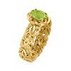 Ross-Simons 0.80 Carat Peridot Byzantine Ring in 18kt Gold Over Sterling - 3 of 4