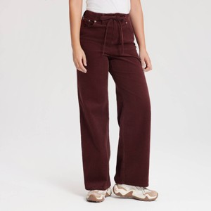 Women's Mid-Rise Straight Leg Corduroy Pull-On Pants - Universal Thread™ - 1 of 4