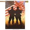 American Heroes Patriotic House Flag Military Troops 28" x 40" Briarwood Lane - 2 of 4